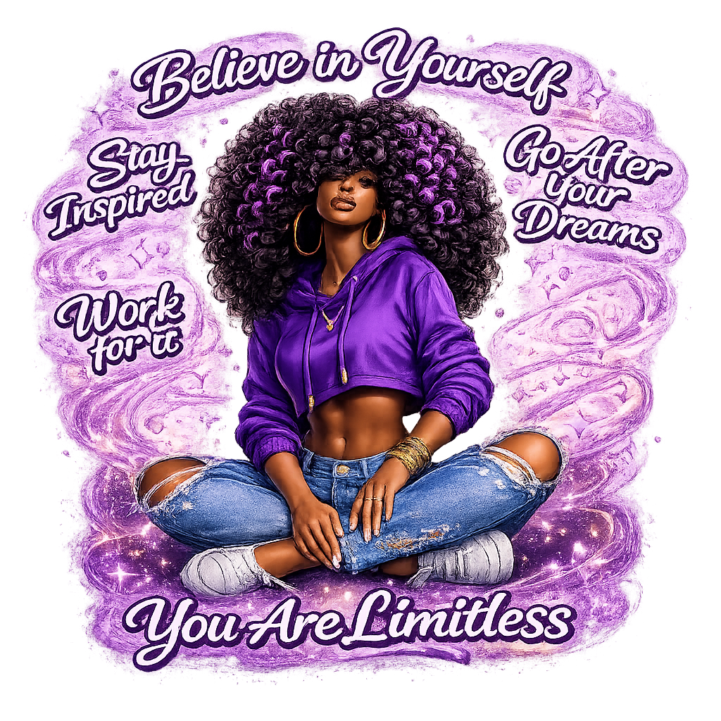 Melanin Afro Girls UV DTF Decal