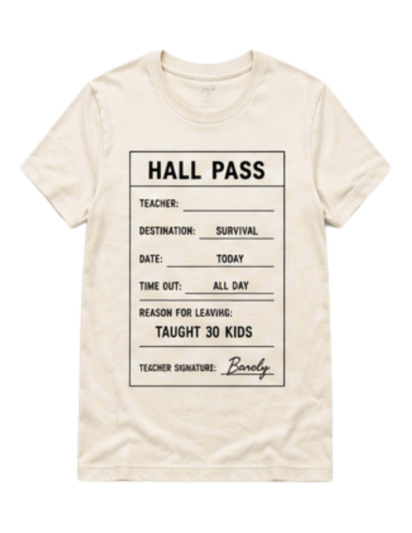 Teacher Survival Collection- Hall Pass