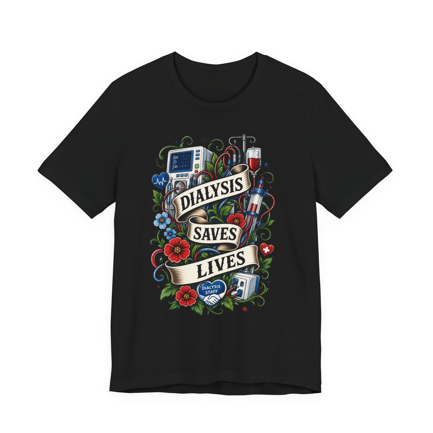 Dialysis Saves Lives T-Shirt — Nephrology Nurse & Kidney Care Awareness Tee