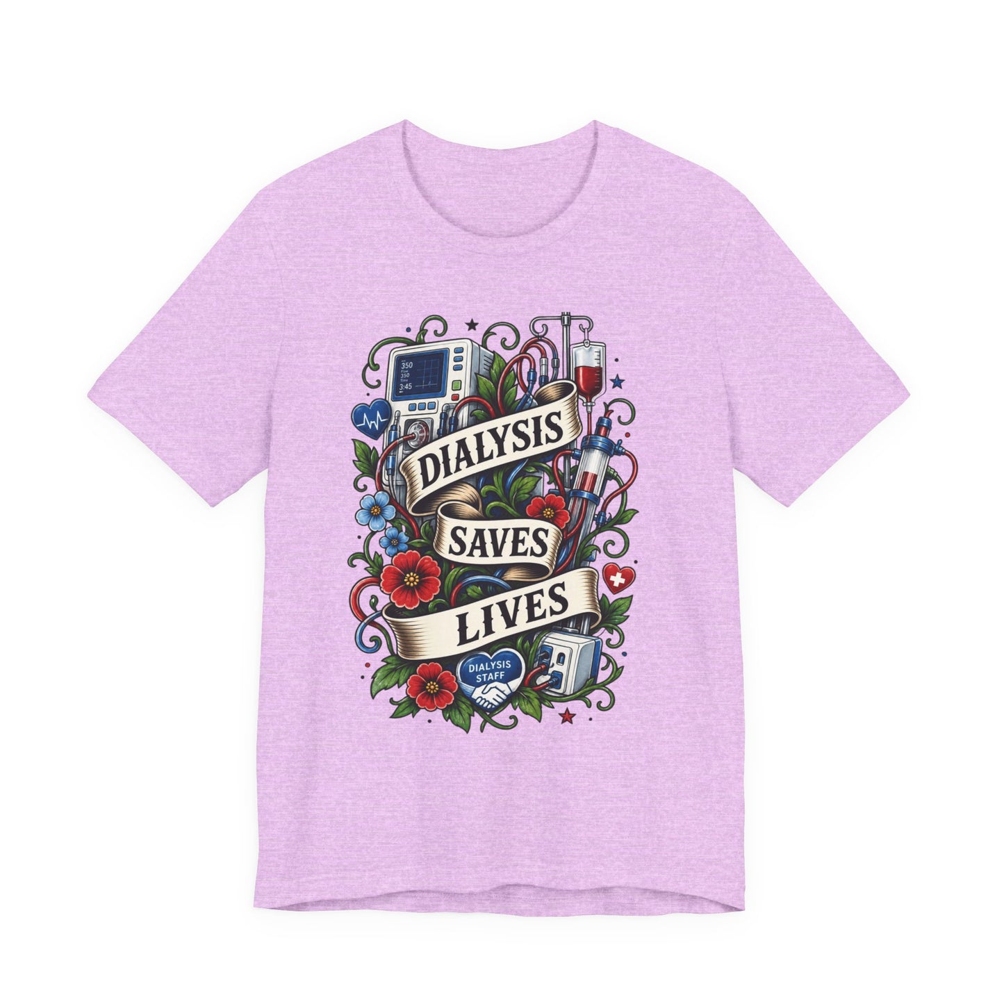 Dialysis Saves Lives T-Shirt — Nephrology Nurse & Kidney Care Awareness Tee