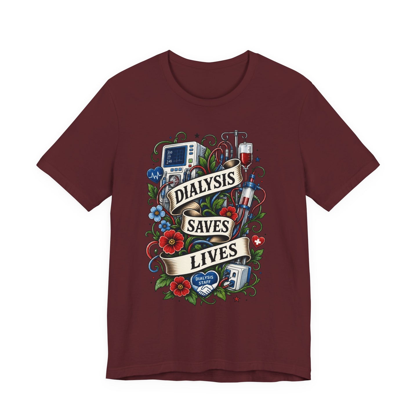 Dialysis Saves Lives T-Shirt — Nephrology Nurse & Kidney Care Awareness Tee