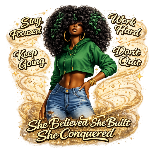 Melanin Afro Girls UV DTF Decal