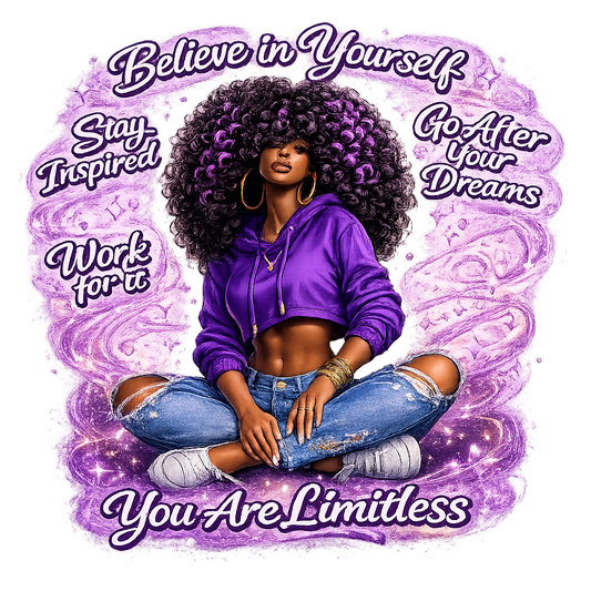 Melanin Afro Girls UV DTF Decal